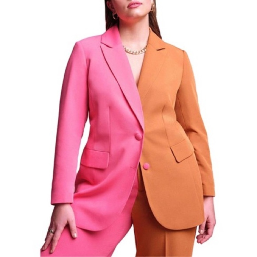 Eloquii NWT Colorblock Blazer